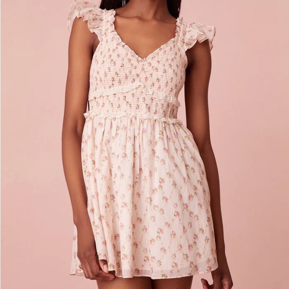 LoveShackFancy Sunshine Mini Cotton Dress